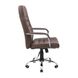 Кресло офисное 63х55х112-120 Tilt металл хромированный + мягкие накладки кожзам шоколадный 1887445778RICH2 фото 57