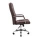 Кресло офисное 63х55х112-120 Tilt металл хромированный + мягкие накладки кожзам шоколадный 1887445778RICH2 фото 3