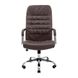 Кресло офисное 63х55х112-120 Tilt металл хромированный + мягкие накладки кожзам шоколадный 1887445778RICH2 фото 2