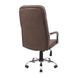 Кресло офисное 63х55х112-120 Tilt металл хромированный + мягкие накладки кожзам шоколадный 1887445778RICH2 фото 58