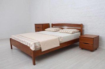 ➤Ціна 7 130 грн  Купити Кровать односпальная Ликерия Люкс (бук) 90х200, Орех темный➤Коричневий ➤Кровати односпальные➤Mix➤440300587.4MIX фото