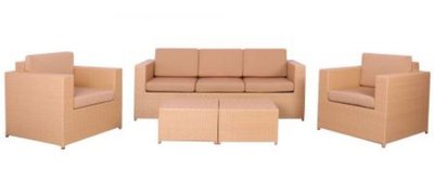 ➤Цена   Купить Комплект мебели Santo из ротанга Elit (SC-B9508) Sand AM3041 ткань A14203 ➤песочный ➤Комплекты мебели➤AFM➤516787АМ фото