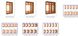 Шкаф-купе Классик трехдверный фасады комбинированные ДСП + зеркало (26-33-26) 111131матр.5 фото 19