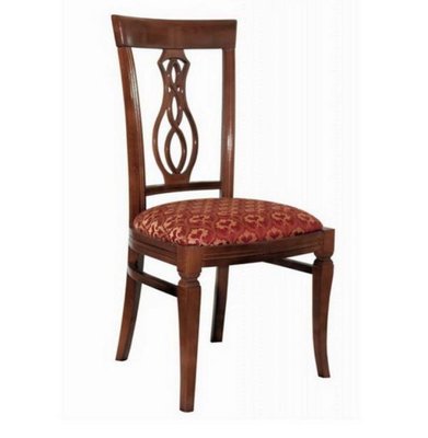 ➤Цена 6 032 грн  Купить Деревянный стул с изящной спинкой лак орех сиденье мягкое Траво ➤Орех темный ➤Стулья деревянные➤Агросвит 1С➤440306168ПЛМ фото