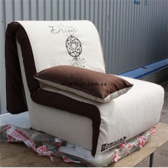 ➤Ціна 9 635 грн  Купити Кресло кровать без подлокотников СМ 80х115х87 серый логотип белый арт020012.8➤Сірий ➤Кресло кровать➤Modern 2➤044611.94NOV фото