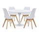 Круглый стол цвет белый на одной опоре для кафе арт040201 TabTulM.ВВ1 фото 2