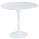 Круглый стол цвет белый на одной опоре для кафе арт040201 TabTulM.ВВ1 фото 1