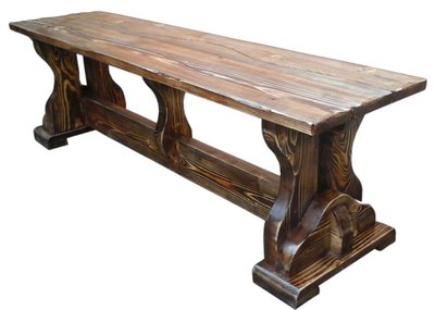 ➤Ціна 15 943 грн  Купити Деревянный стол под старину для обеденной зоны Дюрталь 200х90➤орех ➤Столы под старину➤Агросвит 4С➤440306305.2ПЛМ фото