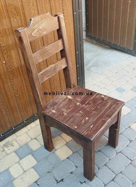 ➤Цена 3 525 грн UAH Купить Стул дееянный Фмуирт под старину ➤Горіх ➤Стулья под старину➤МЕКО➤0064МЕКО1 фото