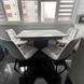 Стол кухонный 140х80(+40) на одной опоре Notsob стекло 4мм + ЛДСП 16мм черный 0146JAM фото 21