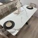 Стол кухонный Rals 150х80 нераскладной на металлическом каркасе МДФ + стекло 0154JAM фото 7