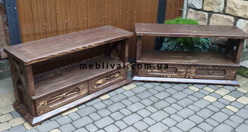 ➤Цена 12 585 грн UAH Купить Тумба РТВ деревянная 80х40хh60 под старину ➤Горіх ➤Тумбы под старину➤МЕКО➤0170МЕКО фото