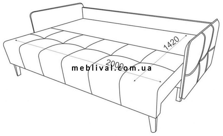 ➤Ціна 15 464 грн  Купити Диван прямой раскладной 218х100х95 Пантограф Ламели Pocket Spring ППУ серый➤Сірий ➤Диваны Еврокнижка➤B_S_П➤445577995ВЕС.1 фото