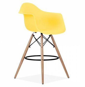 ➤Цена   Купить Стул барный Тауэр Вуд Eames, высокий, цвет желтый ➤Жёлтый ➤Стулья барные➤ВВ1➤EmWYEL.ВВ1 фото
