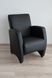 Комплект диван 3-х местный с креслом кожзам черный арт030029 440303471.1.EMB фото 6