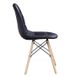 Черный стул на деревянных опорах обивка кожзам арт040265.1 SDM16WSBL,1ВВ1 фото 2