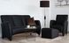 Комплект диван 3-х местный с креслом кожзам черный арт030029 440303471.1.EMB фото 4