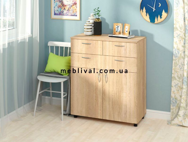 ➤Ціна 4 560 грн  Купити Комод К-3+2 ДСП Трюфель 80х38х94➤трюфель ➤Комоды➤ПЕХ➤440302680ПЕХ фото