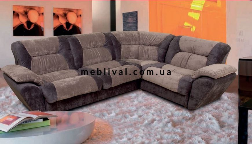 ➤Цена 29 084 грн  Купить Диван угловой модульный 280х208х86 нераскладной ППУ шоколадный ➤Коричневый ➤Диваны угловые➤B_S_У➤440300981ВЕС.1 фото