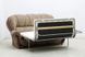 Комплект диван раскладной + кресло нераскладное с накладками деревянными ППУ бежевый 440310647юд113 фото 4