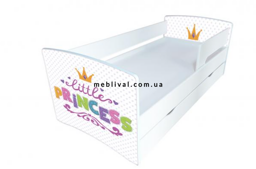 ➤Цена 5 063 грн  Купить Кровать детская 10 Princess White, + ящик для белья 80х170 ➤ ➤Кровати детские➤VDЕ➤144538.19ВИОРД фото