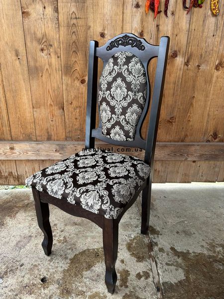 ➤Цена 2 211 грн UAH Купить Мягкий стул деревянный Филип цветы ➤темный орех ➤Стулья деревянные➤Агросвит Б➤666004.2ПЛМ фото
