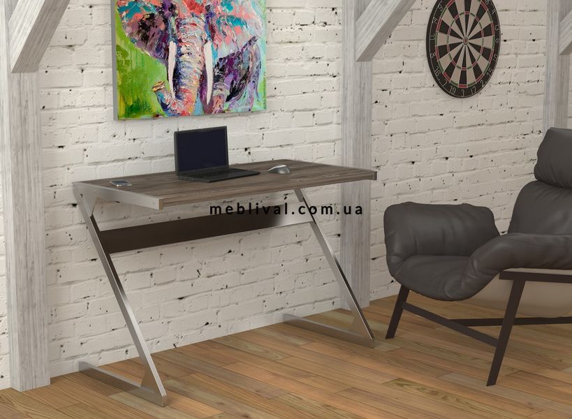 ➤Ціна 3 240 грн  Купити Письменный стол на металлических ножках в стиле Loft Дуб арт050129.1➤дуб ➤Письменные столы в стиле Loft➤Modern 10➤62696LO фото