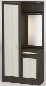 ➤Цена 12 868 грн  Купить Шкаф для одежды в прихожую с тумбой и зеркалом арт040100.8 ➤венге ➤Прихожие➤Modern 4➤440303546.8.ТС фото