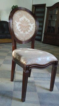 ➤Ціна 9 067 грн UAH Купити Круглый стул мягкий деревянный лак орех темный Люкс Плюс➤Орех темный ➤Стулья деревянные➤Агросвит 1С➤440301222ПЛМ фото