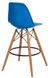 Стул высокий для барной стойки пластиковый цвет голубой арт040301.3 001010HBLU.ВВ1 фото 3