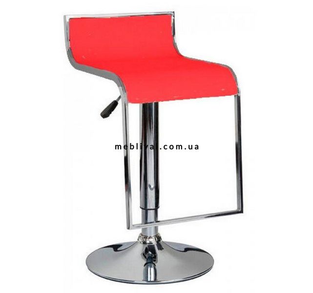 ➤Цена 1 385 грн  Купить Стильный барный стул с низкой спинкой кожзам красный с подножкой арт04035.1 ➤Красный ➤Стулья барные➤Modern 8➤SDM0080163RED.ВВ1 фото
