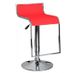 Стильный барный стул с низкой спинкой кожзам красный с подножкой арт04035.1 SDM0080163RED.ВВ1 фото 1