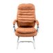 Кресло офисное на полозьях 68х65х119 хром ткань оранжевый 1224856758RICH11 фото 3