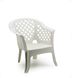Кресло садовое 72x72x76 пластик белый LAR064BI фото 1