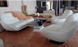 Комплект мягкой мебели диван нераскладной и два кресла ППУ белый 440300179М фото 8