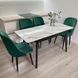 Комплект кухонный стол Retsech 110х70(+40) Стандарт + стул Nitram 4 шт зеленый 0220JAM фото 4