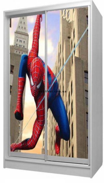 ➤Ціна 9 403 грн  Купити Детский шкаф-купе 2х дверный Дизайн Дисней Spiderman 100х180➤ ➤Шкафы детские➤VDЕ➤144563.6ВИОРД1 фото