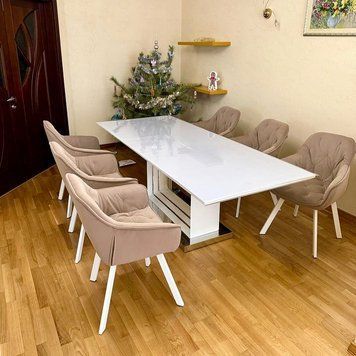 ➤Цена 7 578 грн UAH Купить Стул кресло с подлокотниками 57x43x87 ткань бежевая ➤Коричневый ➤Стул кресло➤Nalp➤1950PLN фото