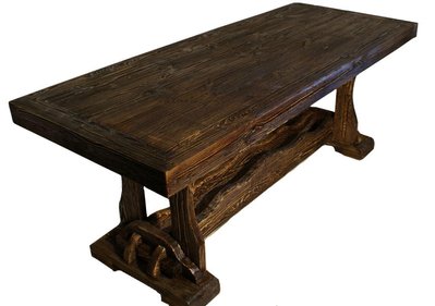 ➤Ціна 12 465 грн  Купити Деревянный стол обеденный под старину нераскладной Дравей 200х90➤натуральное дерево ➤Столы под старину➤Агросвит 4С➤440306302ПЛМ.3 фото