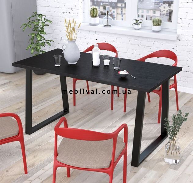 ➤Цена 8 303 грн  Купить Кухонный стол в стиле Loft Венге арт050109 ➤венге ➤Столы обеденные в стиле Loft➤Modern 10➤62624LO фото