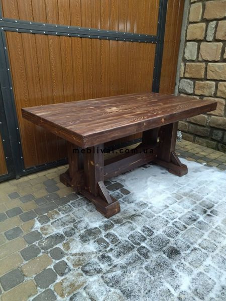 ➤Цена 12 720 грн UAH Купить Стол обеденный 120х80 Кинтохо 2 под старину нераскладной ➤Горіх ➤Столы под старину➤МЕКО➤0208МЕКО фото