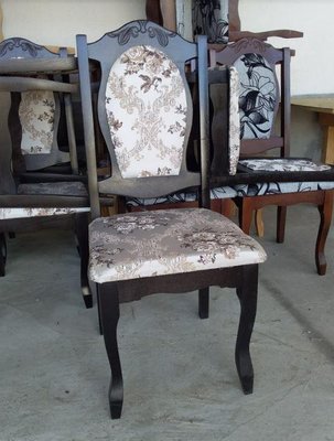 ➤Ціна 2 360 грн  Купити Деревянный стул с резными рисунком на спинке мягкий для гостиной Эдвард лак Венге➤венге ➤Стулья деревянные➤Агросвит 1С➤3044115ПЛМ.2 фото