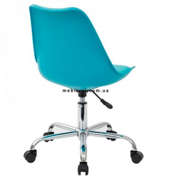 ➤Ціна 2 719 грн  Купити Голубой стул офисный на роликах поворотный кожзам голубой арт040199.6➤Блакитний ➤Кресла операторские➤Modern 8➤Asterblu.1.ВВ1 фото