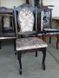 Деревянный стул с резными рисунком на спинке мягкий для гостиной Эдвард лак Венге 3044115ПЛМ.2 фото 1