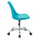 Голубой стул офисный на роликах поворотный кожзам голубой арт040199.6 Asterblu.1.ВВ1 фото 3