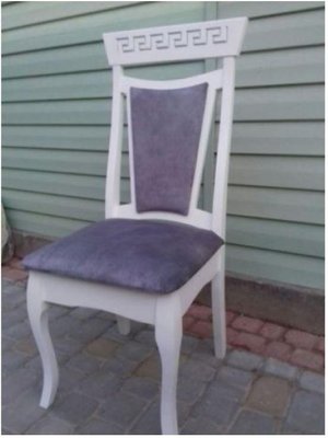 ➤Цена 2 694 грн  Купить Белый стул для гостиной из массива натурального дерева мягкий Баржак ➤Белый ➤Стулья деревянные➤Агросвит 1С➤440306219ПЛМ.1 фото
