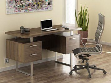 ➤Ціна 11 644 грн  Купити Стол письменный для руководителя в стиле Loft Орех арт050142.2➤орех ➤Письменные столы в стиле Loft➤Modern 10➤62667LO фото