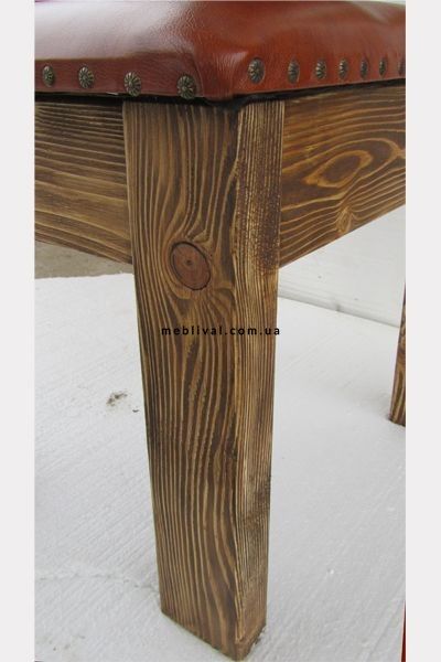 ➤Цена 1 980 грн UAH Купить Стул деревянный Иксвелорк мягкий под старину 1 ➤Горіх ➤Стулья под старину➤МЕКО➤0039МЕКО1 фото