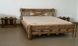 Кровать деревянная двуспальная Ски 160х200 под старину 0136МЕКО фото 4