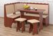 Кухонный уголок с нераскладным столом ДСП венге+кожзам кофе 120х160х83 440302718,14ПЕХ фото 10